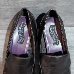 Vintage Somethin' else from Skechers Black Square Toe Platform Loafers